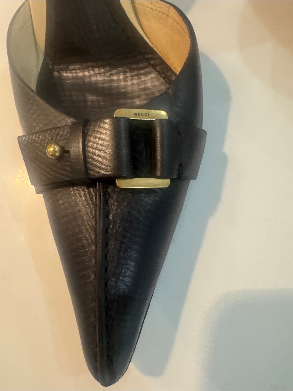 GUCCI “Tom Ford” 2004 collection, leather mule - Picture 3 of 16